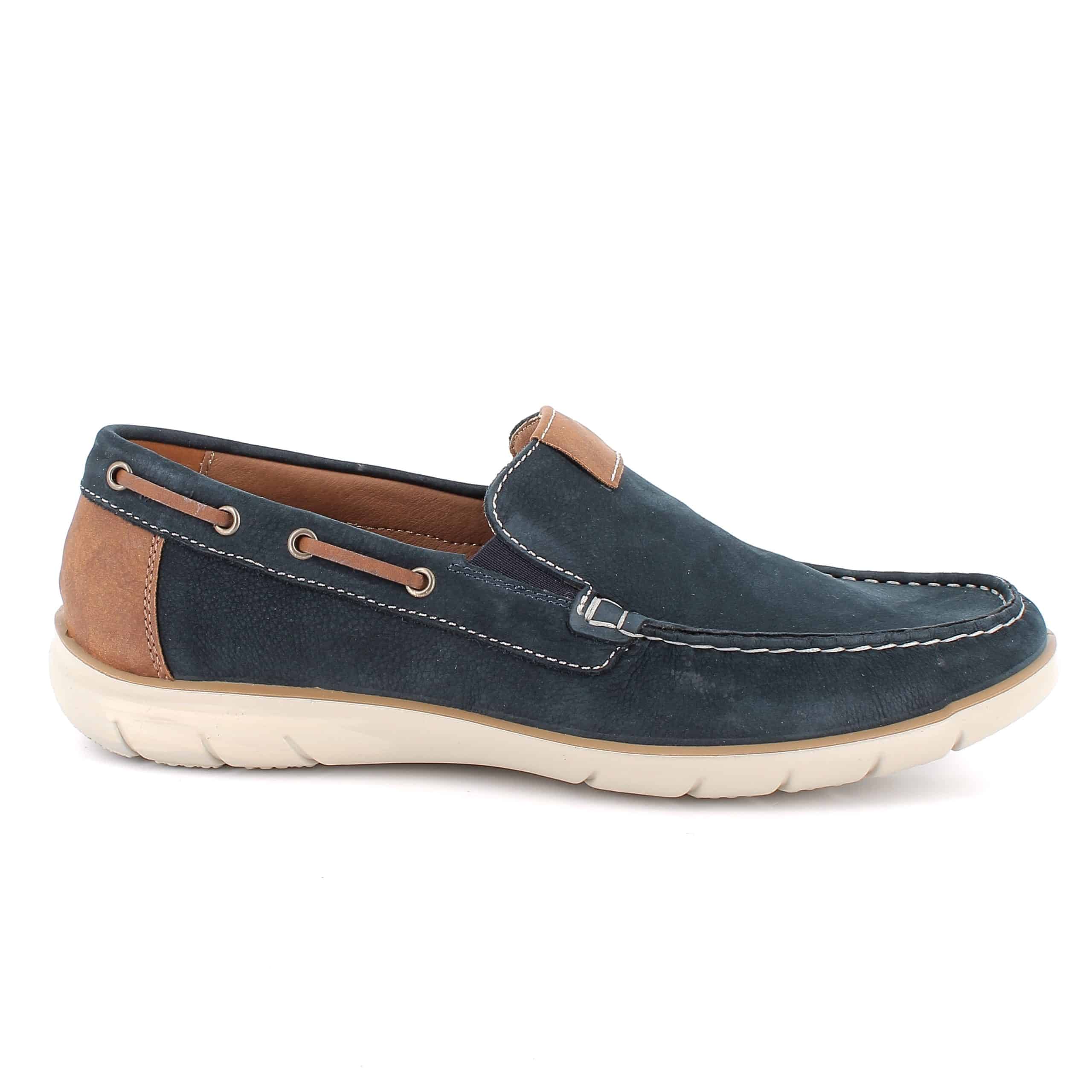 מוקסין לגבר, עור אמיתי, בולם זעזועים, מדרס מרופד, קל וגמיש. תוצרת איטליה.