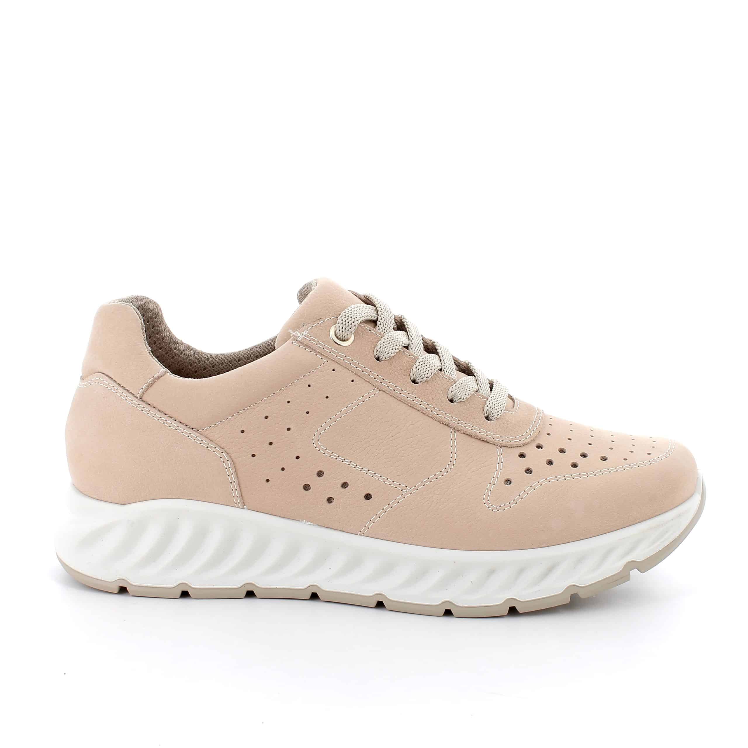 סניקרס נוחות מעור טבעי רך במיוחד עם חורים לאוורור טוב לכף הרגל. דגם קל עם מדרס רך וסוליה קלה עם בלימת זעזועים לנוחות לאורך כל היום. תוצרת איטליה.
